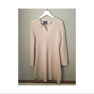 Sail to sable -Cream sweater dress
